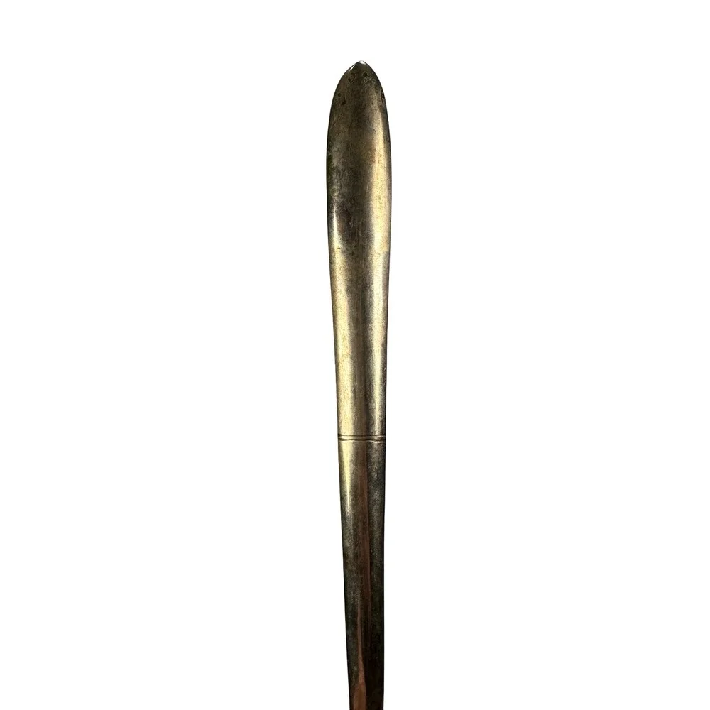 Vintage‎ Unsigned Mid Century Modern Gold Tapered Flatware Set 23 MCM Brutalist